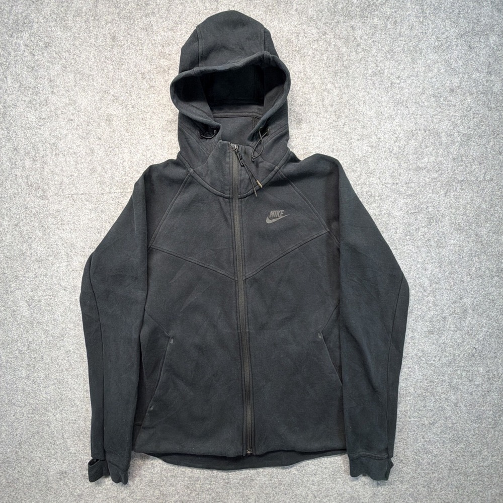 Nike Tech Fleece Windrunner Full Zip Hoodie Womens Large Black 683794